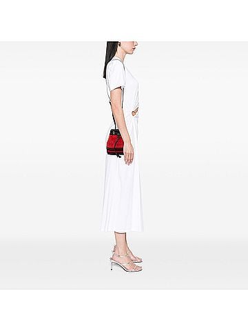 Gucci Mini Suede and Patent Web Ophidia Bucket Bag (view 2)
