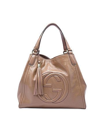 Gucci Medium Patent Soho Cellarius Tote (view 1)