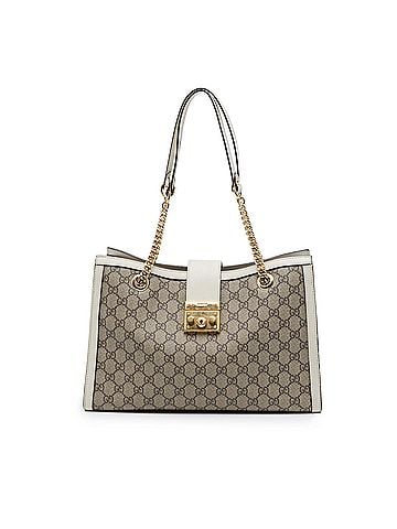 Gucci Medium GG Supreme Padlock Tote (view 1)