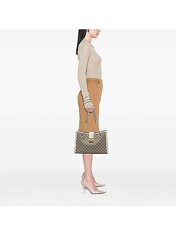Gucci Medium GG Supreme Padlock Tote (view 2)