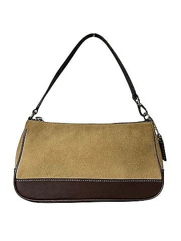 Coach Hamptons Demi Suede Baguette Leather Shoulder Bag (view 1)