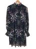 ALLSAINTS 100% Polyester 100% Polyester 100% Polyester Floral Multi Color Casual Dress Size 10 - photo 1