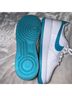 Nike 100% Leather White Teal Sneakers Size 7 1/2 - photo 4