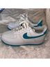 Nike 100% Leather White Teal Sneakers Size 7 1/2 - photo 12