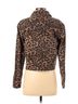 Aqua 100% Cotton Animal Print Brown Aqua Jacket Size XS - photo 2