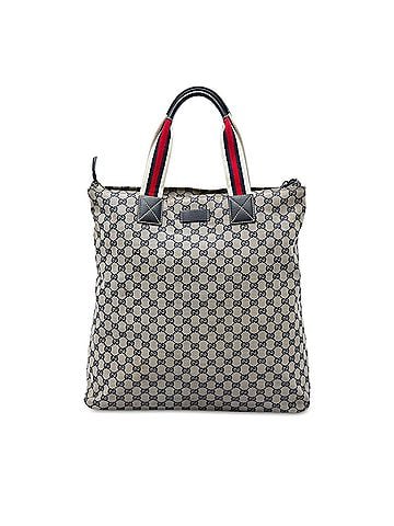 Gucci GG Canvas Web Vertical Tote (view 1)