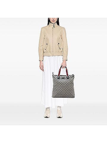 Gucci GG Canvas Web Vertical Tote (view 2)