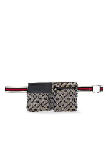 Gucci GG Canvas Web Double Pocket Belt Bag (view 1)