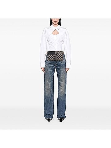 Gucci GG Canvas Web Double Pocket Belt Bag (view 2)
