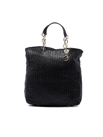Dior Large Woven Lambskin Lady Dior Soft Shopping Tote (view 1)