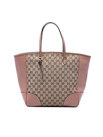 Gucci GG Canvas and Leather Bree Tote (view 1)