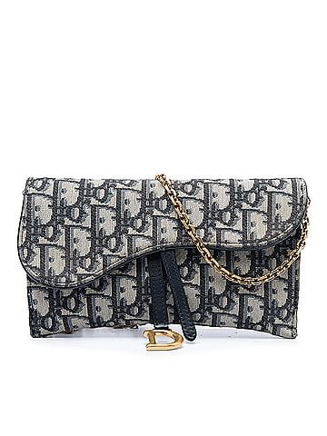 Dior Oblique Canvas Saddle Wallet On Chain (view 1)