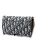 Dior 100% Canvas Blue Oblique Canvas Saddle Wallet On Chain One size - photo 3