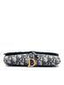 Dior 100% Canvas Blue Oblique Canvas Saddle Wallet On Chain One size - photo 4