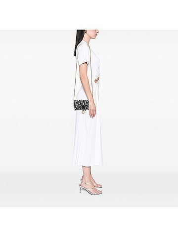 Dior Oblique Canvas Saddle Wallet On Chain (view 2)