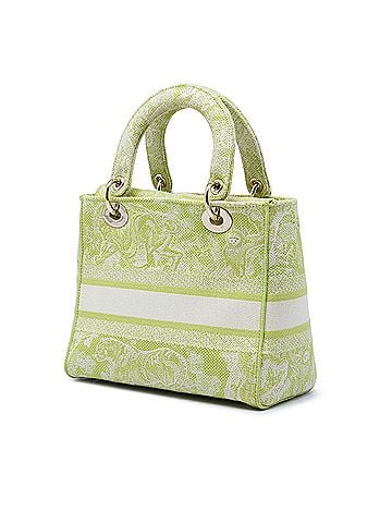 Dior Medium Embroidered Canvas Toile de Jouy Lady D Lite (view 2)