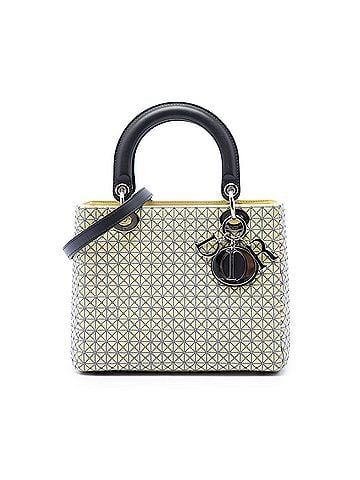 Dior Medium Embroidered Lambskin Microcannage Lady Dior (view 1)