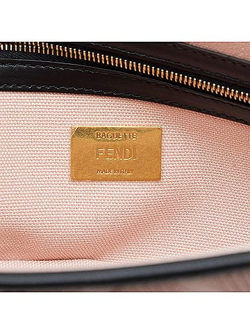 Fendi Zucca Embroidered Canvas Baguette Satchel (view 2)