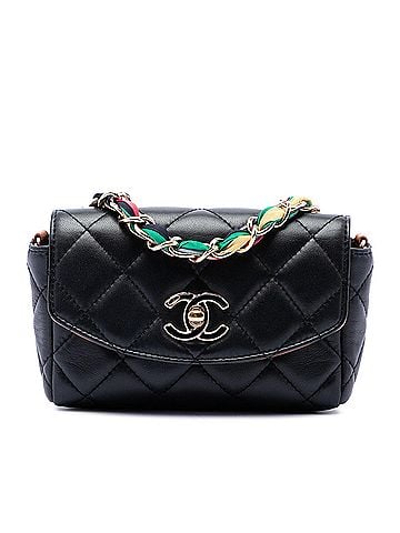 Chanel Mini Quilted Lambskin Cocovado Ribbon Chain Flap (view 1)