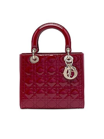 Dior Medium Patent Cannage Lady Dior (view 1)