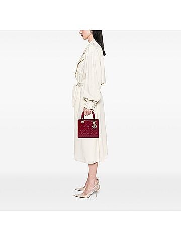 Dior Medium Patent Cannage Lady Dior (view 2)