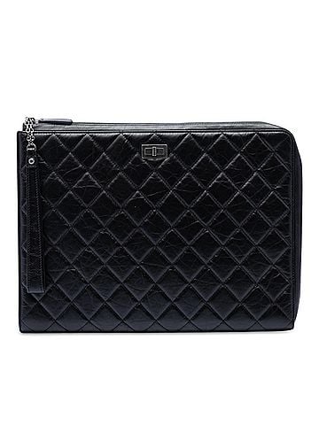 Chanel Large Aged Calfskin Reissue 2.55 Pouch with Handle (view 1)