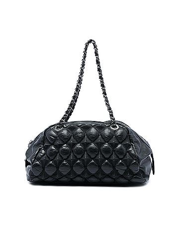 Chanel Lambskin Bubble Quilt Bowling Bag (view 1)