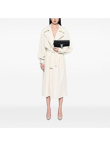 Prada Studded Saffiano Push Lock Wristlet Clutch (view 2)