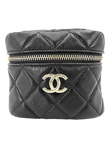 Chanel Chanel handbag for women, Matelassé mini bag/pouch, Coco mark, CHANEL lambskin, black, gold hardware. (view 1)