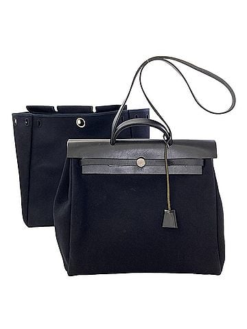 Hermès Hermes Herbag MM Silver Hardware Handbag Toile Officier Women's HERMES (view 1)