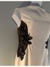 Karen Millen White Black Blue Cocktail Dress Size 10 - photo 7
