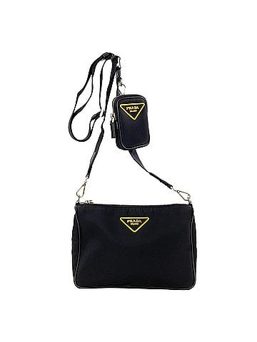 Prada Prada Triangle Logo Shoulder Bag, Nylon, Women's PRADA (view 1)