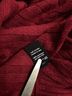 Beryll 100% Cashmere Solid Red Poncho One size - photo 9