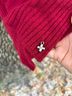 Beryll 100% Cashmere Solid Red Poncho One size - photo 10