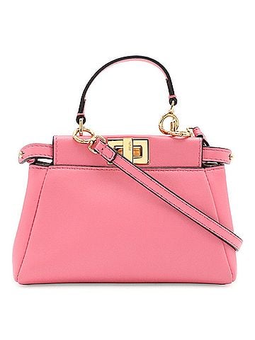 Fendi FENDI Micro Peekaboo Handbag Shoulder Bag Leather Pink 8M0355 (view 2)