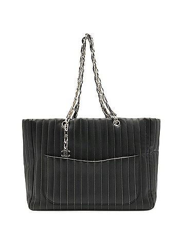 Chanel CHANEL New Mademoiselle Tote Bag Shoulder Chain Leather Black A30038 (view 1)