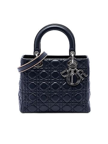 Dior Medium Lambskin Cannage Lady Dior (view 1)