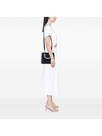Dior Medium Lambskin Cannage Lady Dior (view 2)