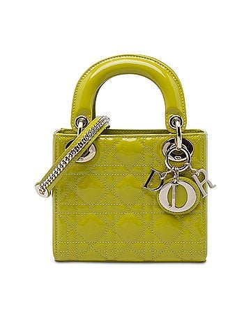 Dior Mini Patent Cannage Lady Dior (view 1)