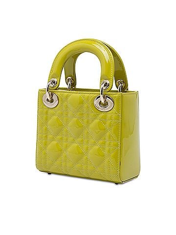 Dior Mini Patent Cannage Lady Dior (view 2)