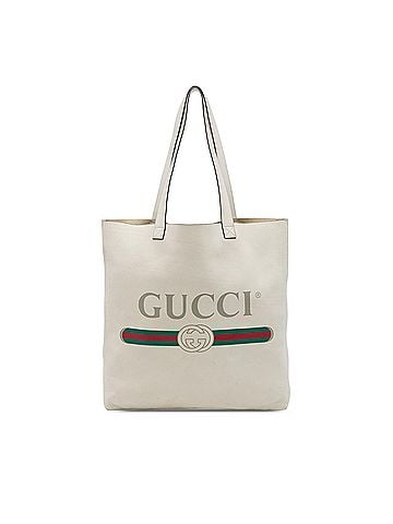 Gucci Calfskin Logo Tote (view 1)