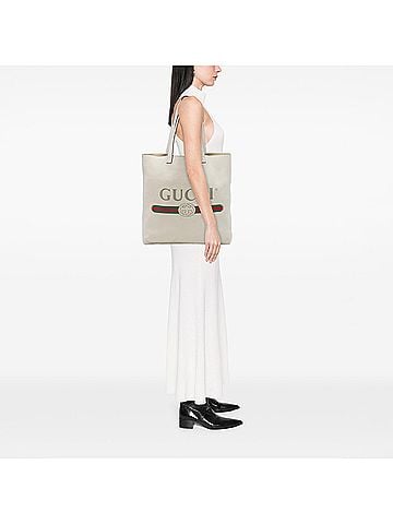 Gucci Calfskin Logo Tote (view 2)