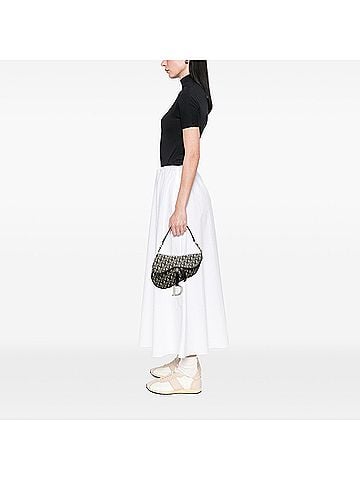 Dior Diorissimo Canvas Saddle Bag (view 2)