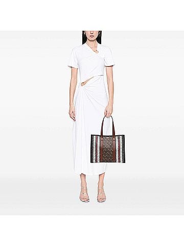 Burberry TB Monogram E Canvas Stripe Book Tote (view 2)