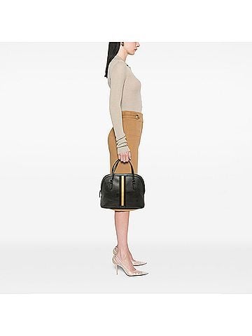 Gucci Medium Calfskin Web Dome Satchel (view 2)