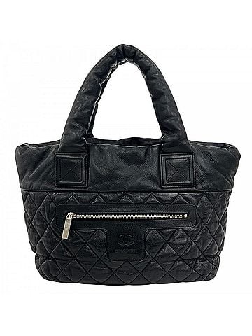 Chanel Chanel handbag for women, Coco Cocoon, serial number 13 series, CHANEL leather, black, silver hardware. (view 1)