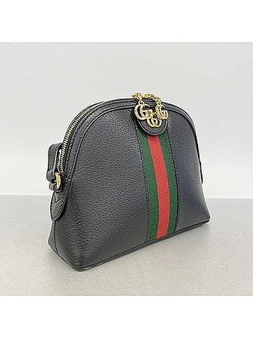 Gucci Gucci Ophidia Sherry Line Shoulder Bag 499621 Leather Black Women's (view 2)