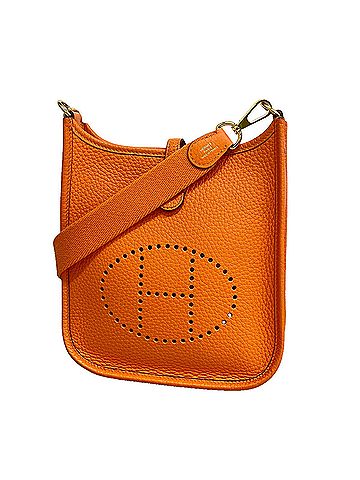 Hermès Hermes Shoulder Bag Evelyne TPM Taurillon Clemence Orange Mini An B Stamp Ladies (view 1)