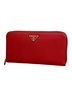 Prada 100% Leather Red Prada long wallet, Saffiano leather, red, women's. One size - photo 1