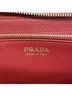 Prada 100% Leather Red Prada long wallet, Saffiano leather, red, women's. One size - photo 4
